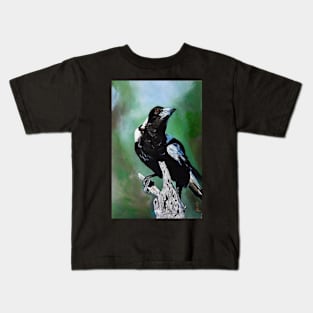 Proud Magpie - Australian magpie Standing Kids T-Shirt